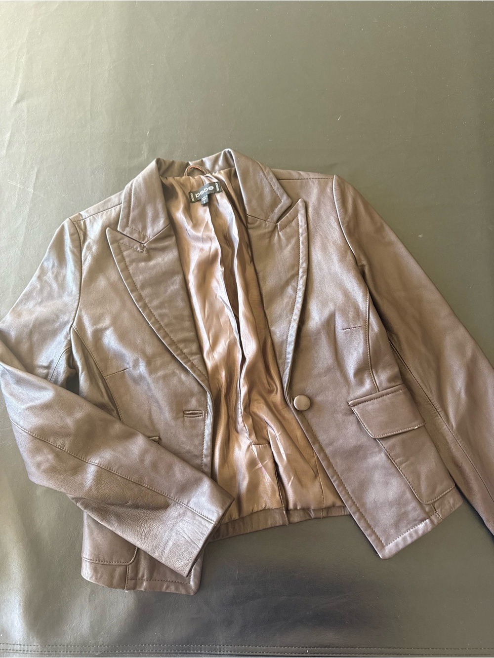 Vintage bebe Brown Leather Jacket